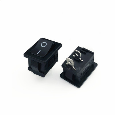 廠家直銷KCD-11防水2腳船型開關2檔翹板微型開關15*21MM黑色環保