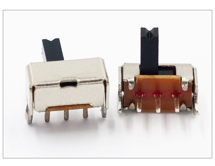 sk-12d07 2檔拔動開關3腳臥式側拔滑動開關 玩具藍牙音箱波動開關 -